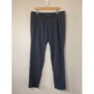 Lululemon Commission Slim Fit Pant 36 Dark Grey Wool Blend Technical Chino